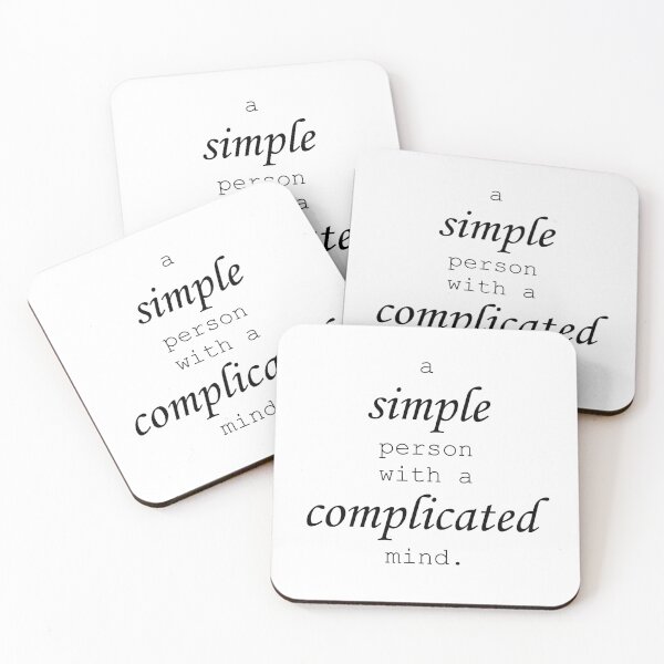 Item preview, a simple person with a complicated mind designed and sold by neitth.
