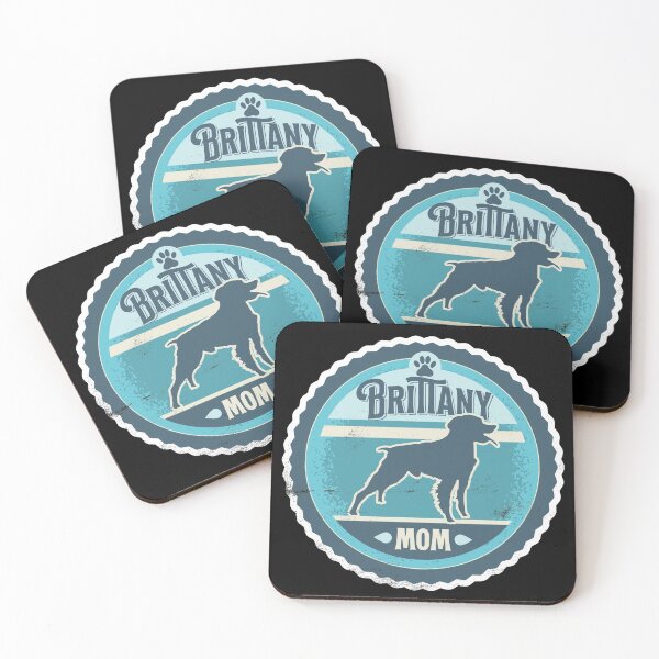 Artikelvorschau, Brittany Mom - Distressed Brittany Spaniel Silhouette Design entworfen und verkauft von DoggyStyles.