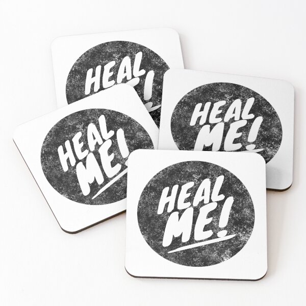 Item preview, Heal Me! RP - Movie Trope - Gamers - Raid - Party - Black Distressed Circle designed and sold by CloudDance.