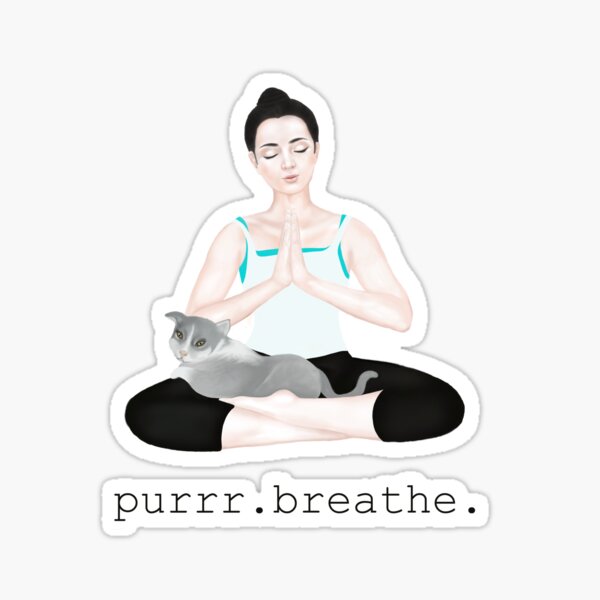 purrr. breathe Sticker
