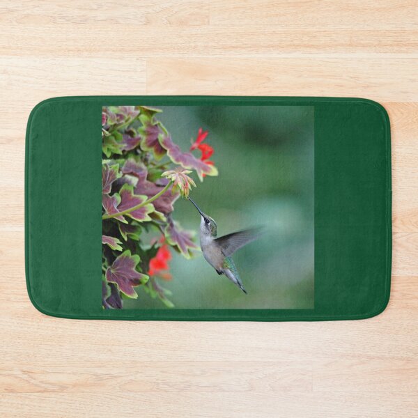 Item preview, Hummingbird Loving The Orange Geranium designed and sold by Debbie Oppermann.