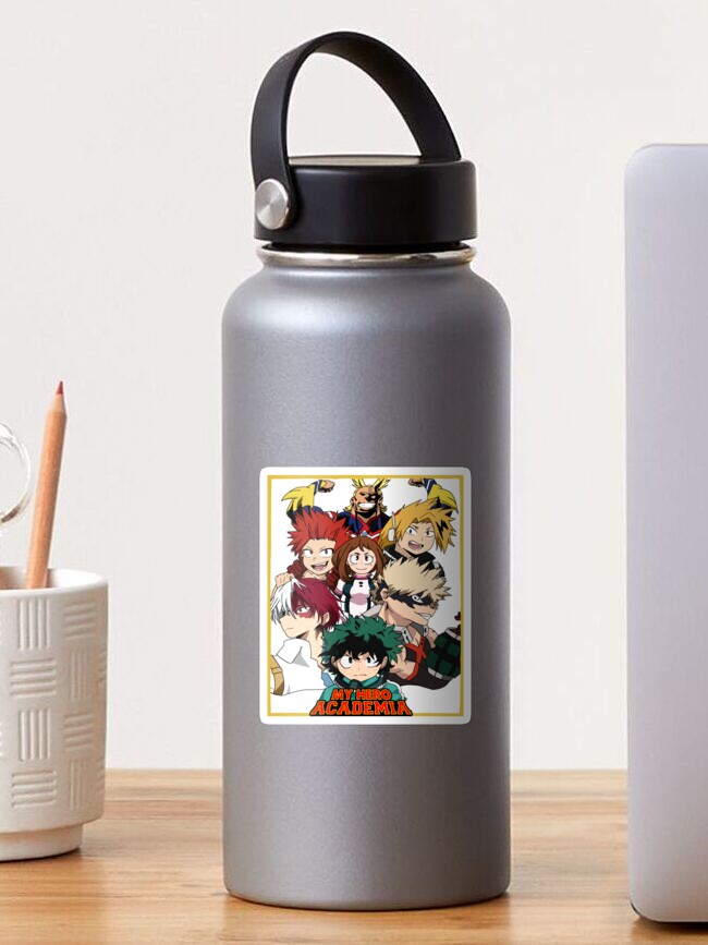 my hero academia print sticker for sale by croutonfish redbubble