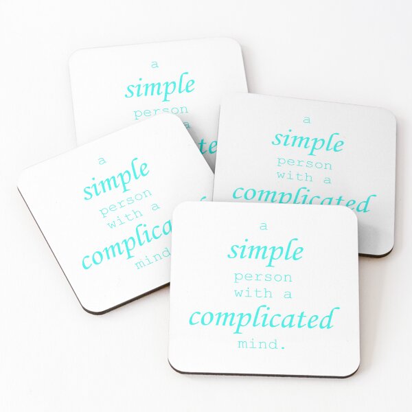 Item preview, a simple person with a complicated mind 3 designed and sold by neitth.