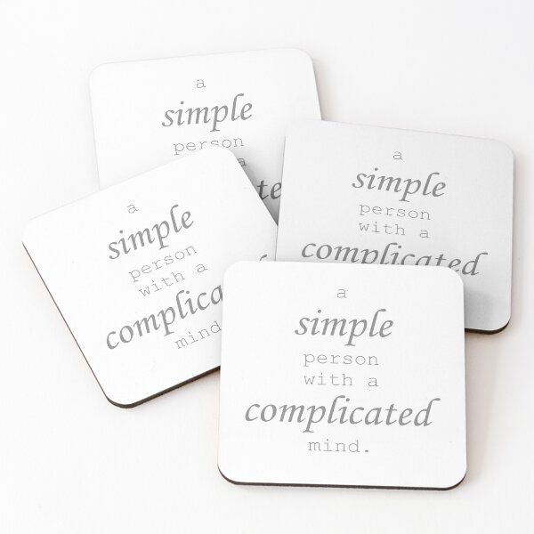 Item preview, a simple person with a complicated mind 4 designed and sold by neitth.