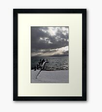 Tahoe Snowstorm Framed Print