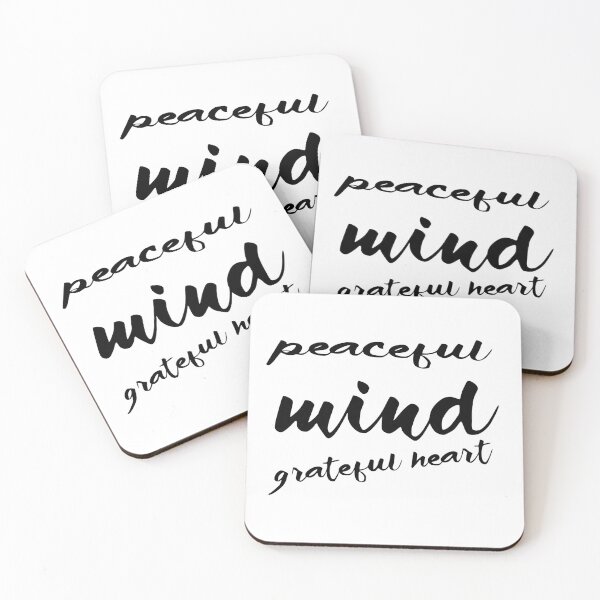 Item preview, peaceful mind, grateful heart designed and sold by RosalieReeves.