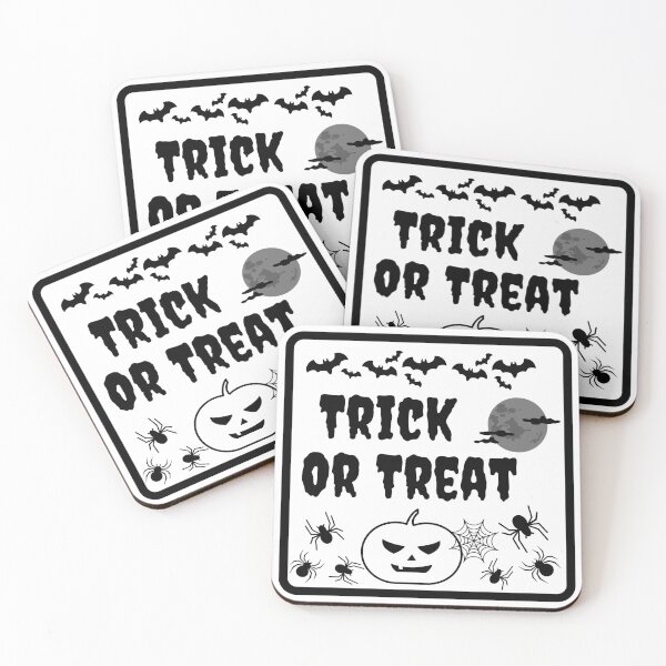 Item preview, Halloween Trick Or Treat Black designed and sold by SpiffyD.