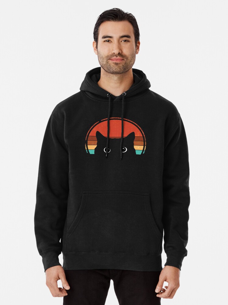 peeking cat hoodie