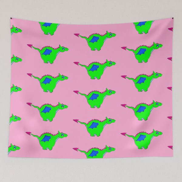 Item preview, Cute green dragon designed and sold by Melanie Jeyakkumar.