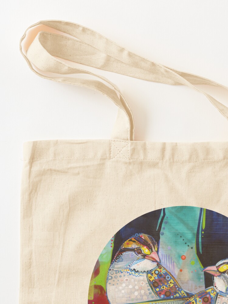 Alternate view of White-throated sparrows painting - 2012 Tote Bag
