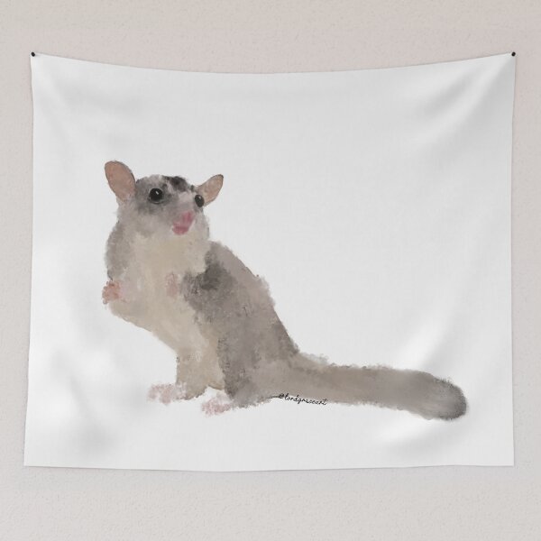 Item preview, Sugar Glider- Standard Grey 1 designed and sold by LordGraceArt.