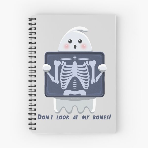 Item preview, 'Don't look at my bones!:' says the ghost designed and sold by Angele Gougeon.