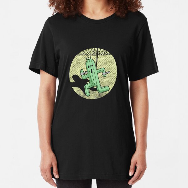 Escape from Cactuar Island- Final Fantasy Parody Slim Fit T-Shirt
