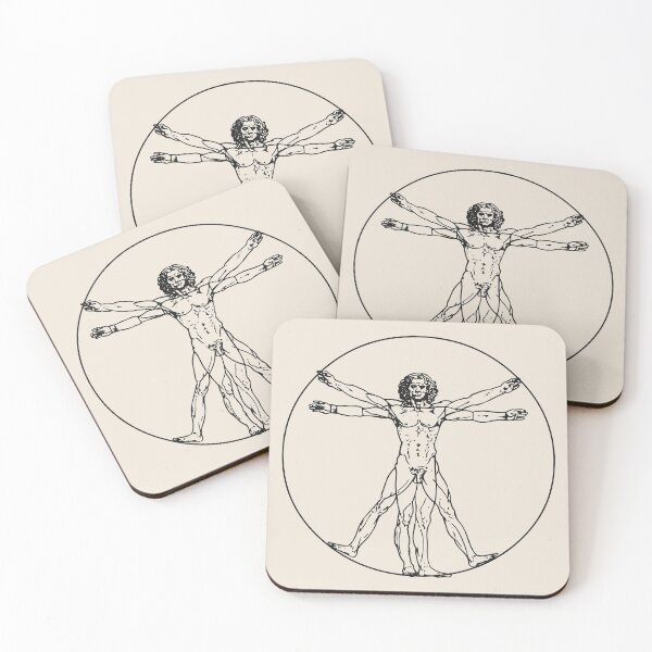 Item preview, The Vitruvian Man by Leonardo da Vinci designed and sold by elforzi.