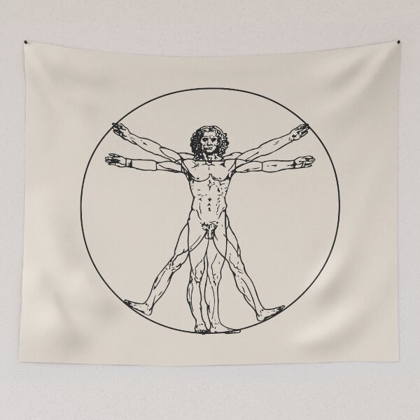 Item preview, The Vitruvian Man by Leonardo da Vinci designed and sold by elforzi.