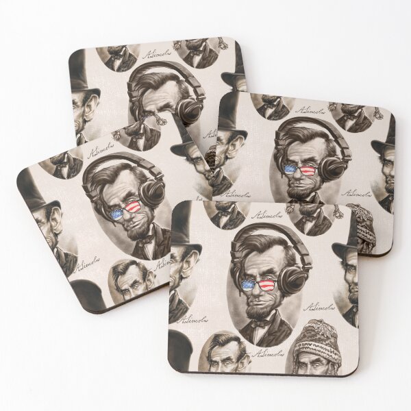 Item preview, Honest Abe Abraham Lincoln Caricatures designed and sold by MudgeStudios.