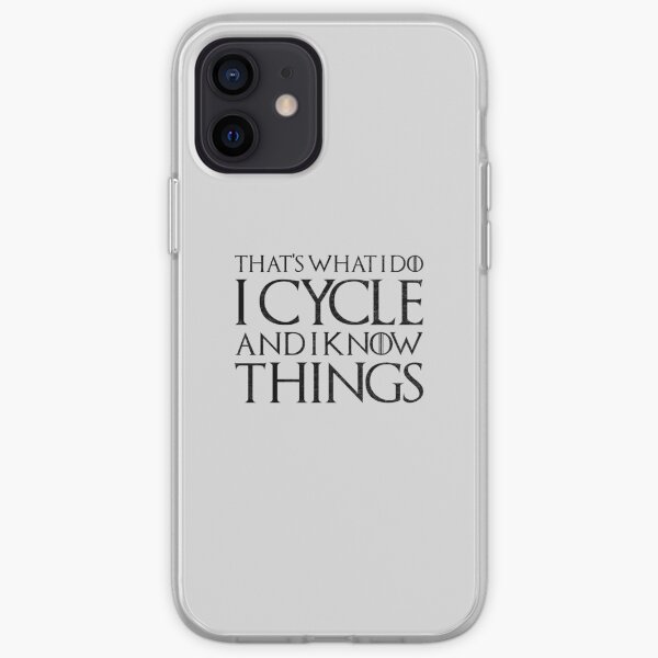 Je fais du vélo et je sais des choses Coque souple iPhone