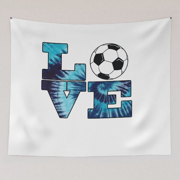 Item preview, Blue Burst Soccer Love Tie Dye Look designed and sold by theboujeebunny.