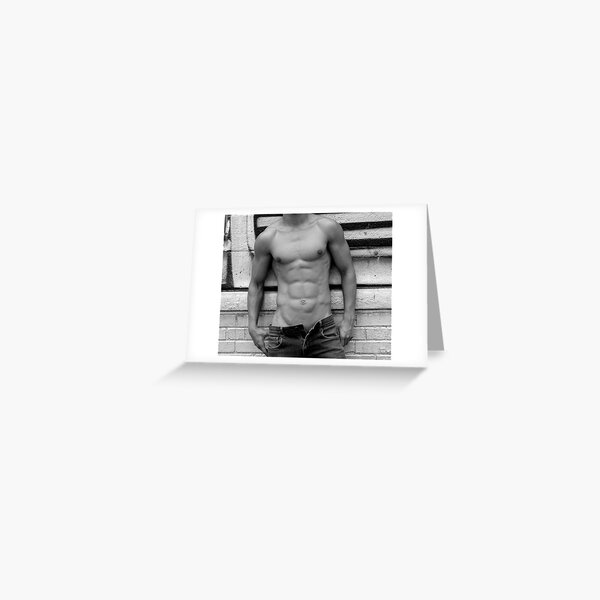 male abs Greeting Card