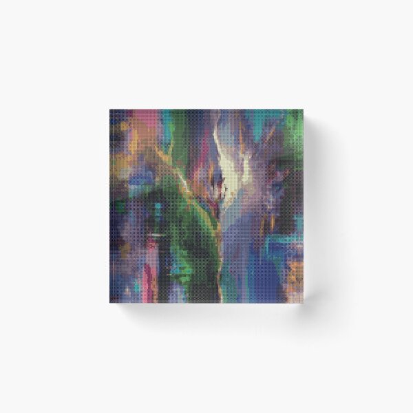 Item preview, Abstract multicolored pixelated picture  designed and sold by Hvll1116.