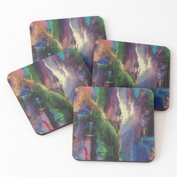 Item preview, Abstract multicolored pixelated picture  designed and sold by Hvll1116.