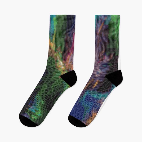 Item preview, Abstract multicolored pixelated picture  designed and sold by Hvll1116.
