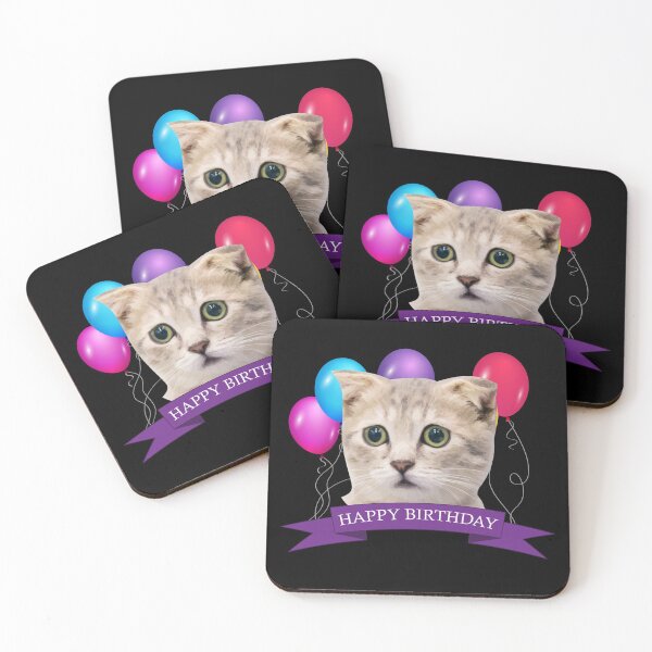 Item preview, Happy Birthday Worried Kitty designed and sold by Kam-designs.