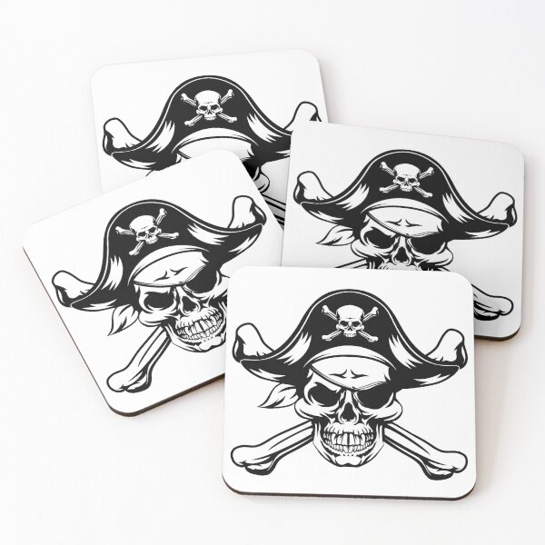 Item preview, PAF#7 Pirate Skull And Bones designed and sold by nakedlunch02.