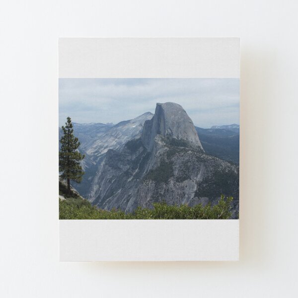 Half Dome across the Ahwahnee Wood Mounted Print