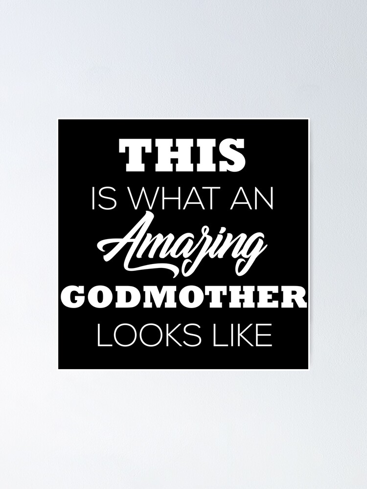Imagen 1 de 3, Póster con la obra This Is What An Amazing Godmothers Looks Like, diseñada y vendida por Rodding.