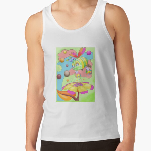 Busy bee shopping flowers collecting nectar Tank Top