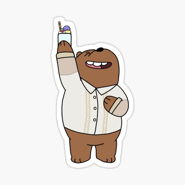 We Bare Bearongs - Grizz Sticker