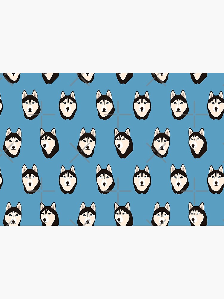 Husky Dogs Heads (pattern and stickers) by nadyanadya