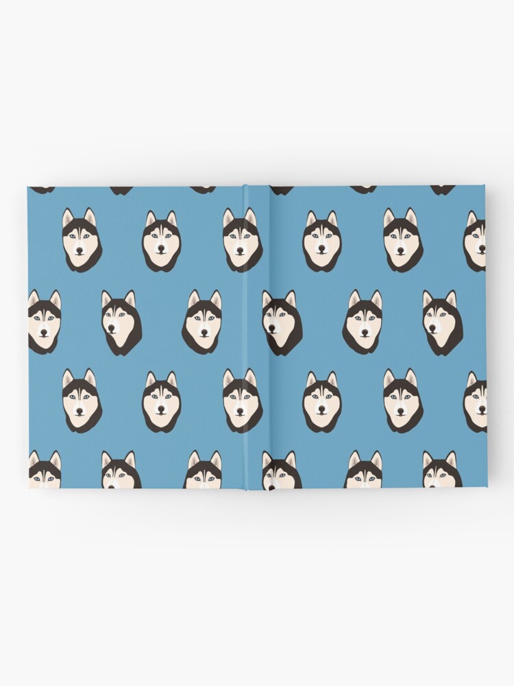 Alternate view of Husky Dogs Heads (pattern and stickers) Hardcover Journal