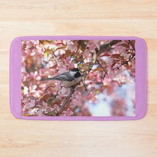 Item preview, Chickadee In The Pink Blossoms designed and sold by Debbie Oppermann.