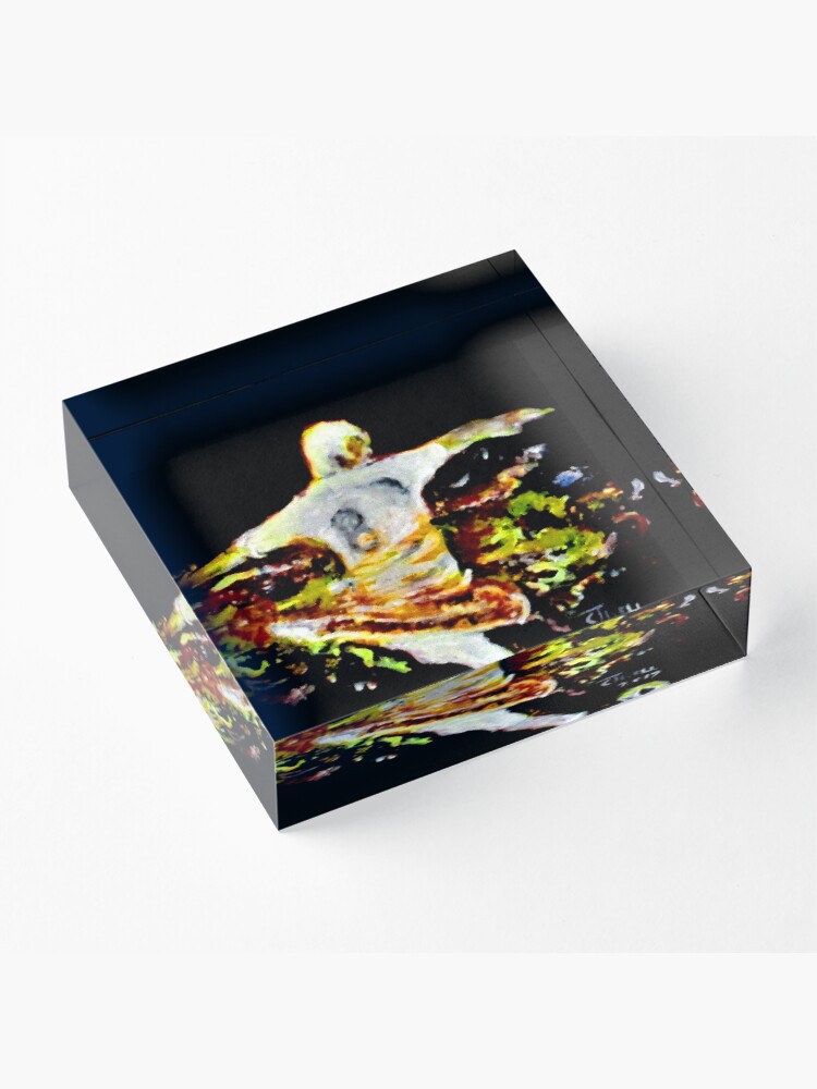 Alternate view of Soccer Power Acrylic Block