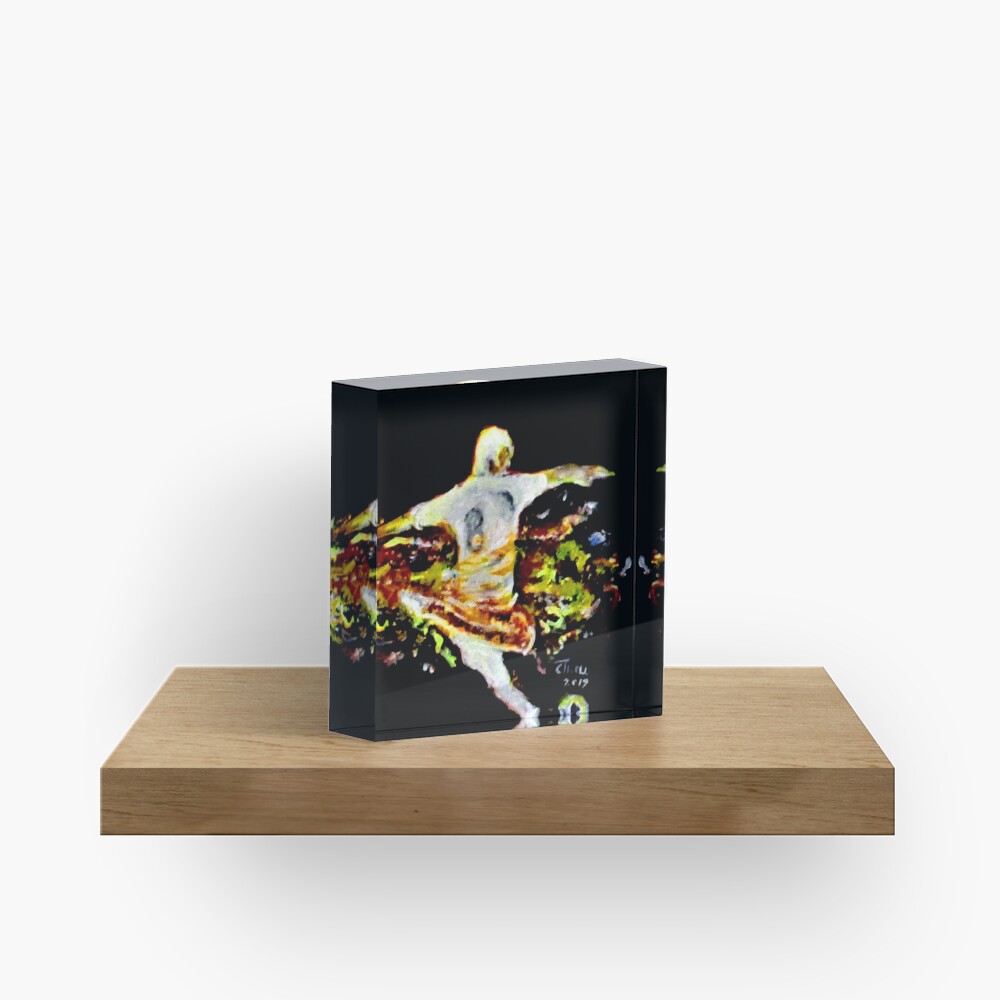 Soccer Power Acrylic Block