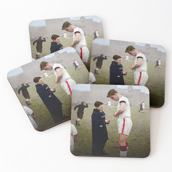 Item preview, Duncan Edwards with young fan in colour  designed and sold by AndythephotoDr.