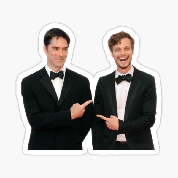Matthew Gray Gubler & Thomas Gibson Sticker