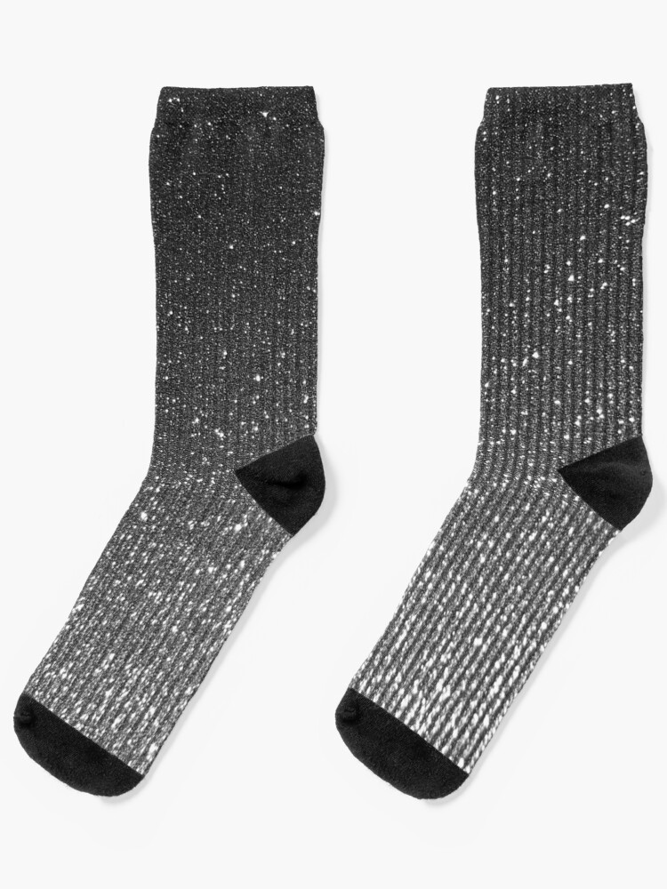 Silver Hue Glitter Sparkles Texture Photography | Socks