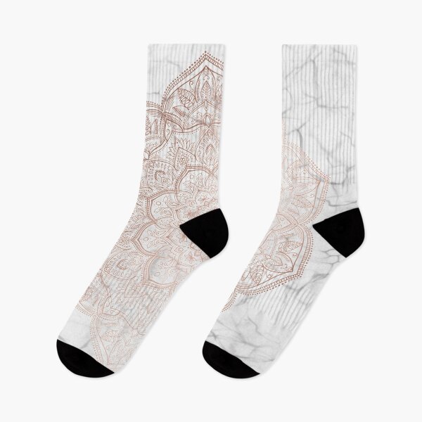 Item preview, Lace Mandala - Rosegold on Marble designed and sold by halconiandesign.