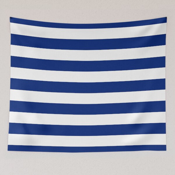 Item preview, Nautical Navy Blue Horizontal Stripes designed and sold by Garaga.