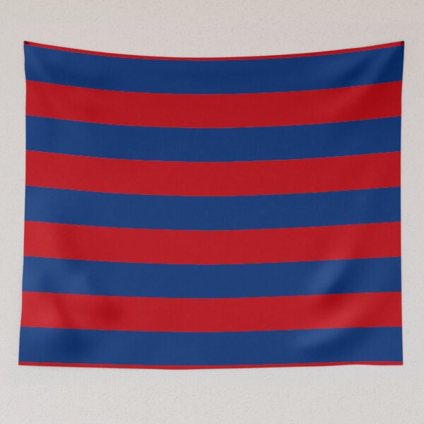 Item preview, Large Nautical Red and Blue Stripes Decor designed and sold by Garaga.