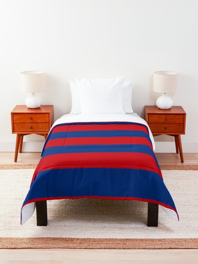 Alternate view of Large Nautical Red and Blue Stripes Decor Comforter