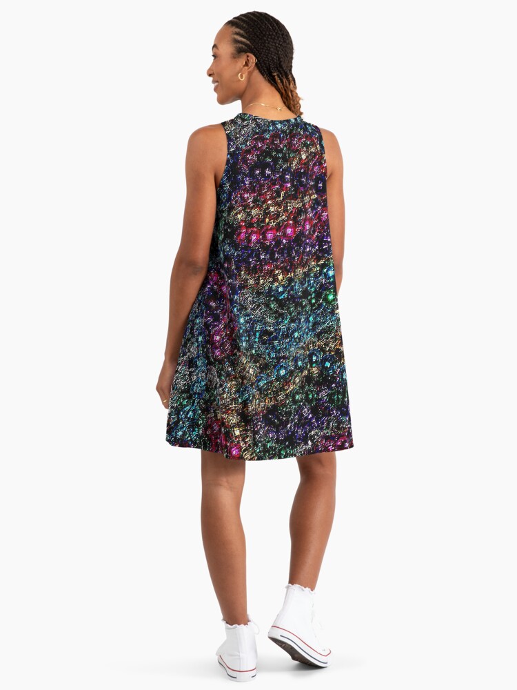 mardi gras bead dress Stacia Circle Dress - Mardi Gras Feather main image 1