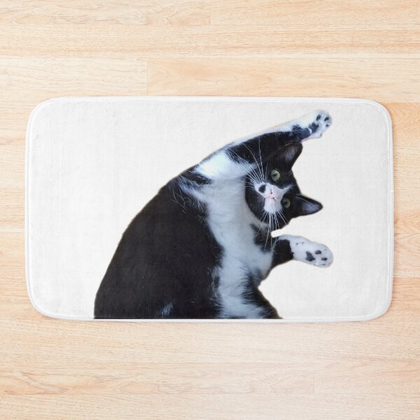 Item preview, Exercising Funny Tuxedo Cat designed and sold by Sunny Creations.