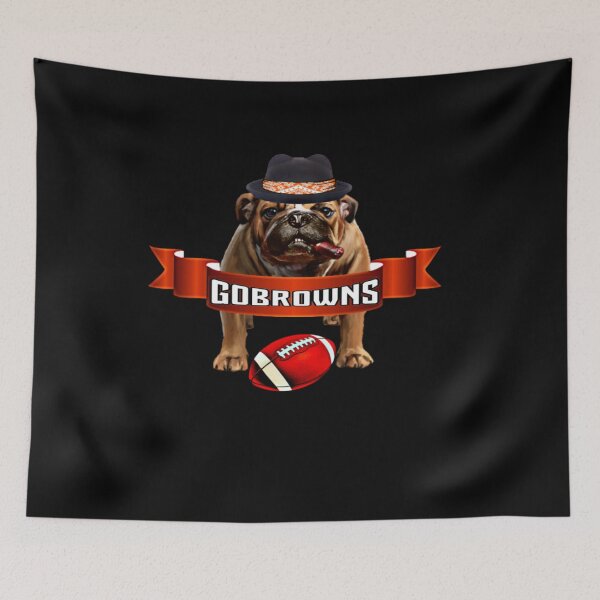 Item preview, GO BROWNS Smoking Dawg Design designed and sold by B1GSportswear.