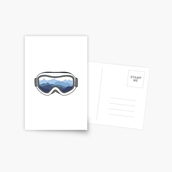 Goggles Postcards Redbubble - winter snow glasses roblox