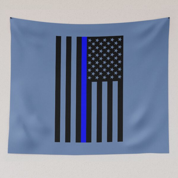 Item preview, The Symbolic Thin Blue Line on US Flag designed and sold by Garaga.