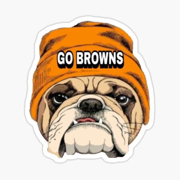 Go Browns Dawg Design  Sticker